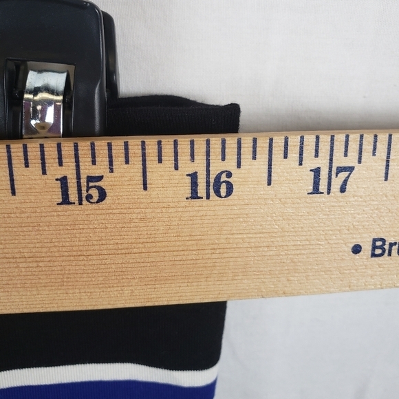 White House Black Market Striped Midi Dress - Black, Purple, Pink, White - Picture 8 of 9